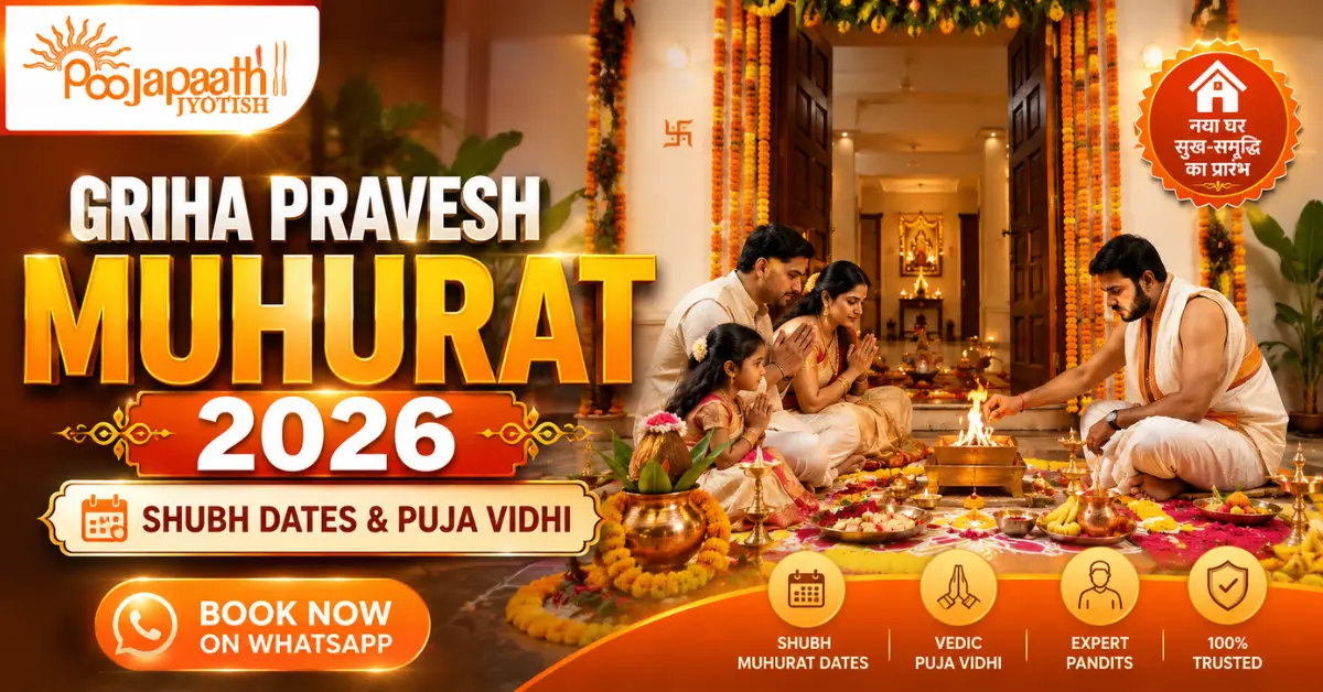 Griha Pravesh Muhurat 2026 with Vedic Pandit performing Griha Pravesh Puja in Varanasi